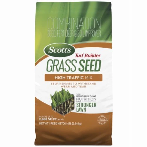 Scotts 18045 5.6 LB Bag of Turf Builder High Traffic Grass Seed Mix - Quantity of 1
