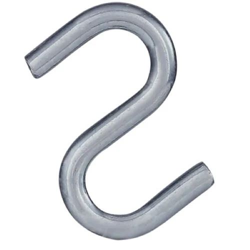 National N100-209 30-Pack of 1-1/2" Zinc Plated Steel Open S Hooks - Quantity of 1