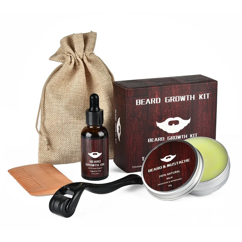Baardverzorgingsset voor Heren – Complete Grooming Kit met Olie & Kam