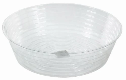 Midwest DL12 12" Clear Vinyl Deep Plant Planter Saucer Liner - Quantity of 12