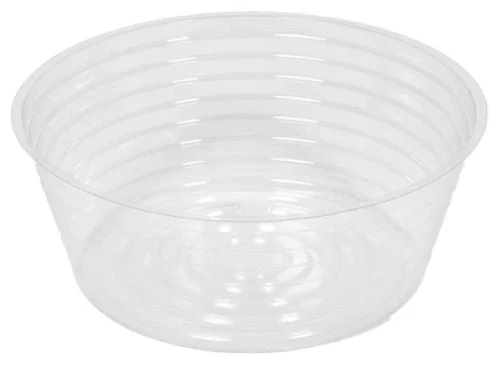 Midwest DL10 10" Clear Vinyl Deep Plant Planter Saucer Liner - Quantity of 50