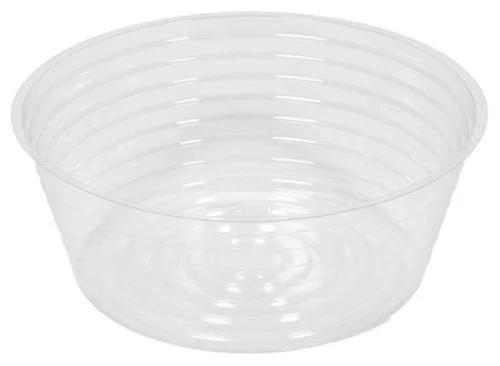 Midwest DL10 10" Clear Vinyl Deep Plant Planter Saucer Liner - Quantity of 25