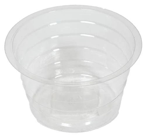 Midwest DL6 6" Clear Vinyl Deep Plant Planter Saucer Liner - Quantity of 150