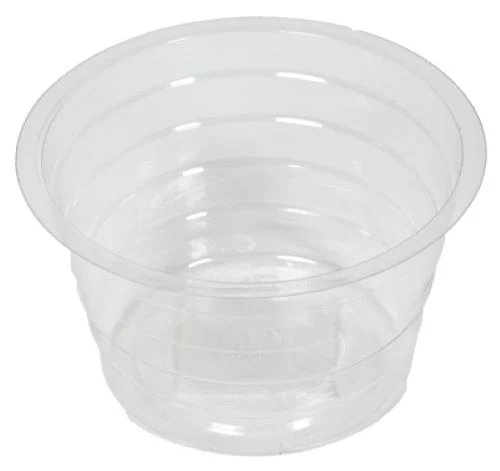 Midwest DL4 4" Clear Vinyl Deep Plant Planter Saucer Liner - Quantity of 25
