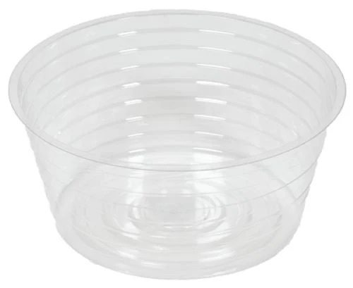 Midwest DL8 8" Clear Vinyl Deep Plant Planter Saucer Liner - Quantity of 50