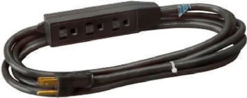 Master Electrician 04002ME 12' Foot 16/3 SJTW 3-Outlet Black Indoor Extension Cord - Quantity of 12
