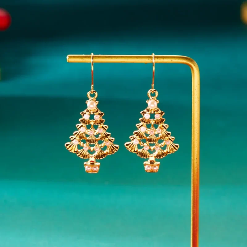 Glitzora Kerstoorbellen – Rhinestone Kerstboom Design, Lichtgewicht & Feestelijke Glamour