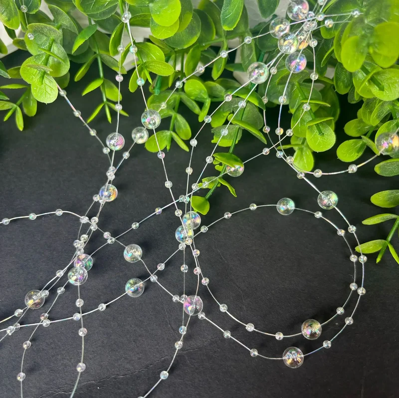 Festiglow Bead String – 5 Meter Kralenslinger, Duurzaam & Kleurrijk voor Kerst en Feestdecoratie