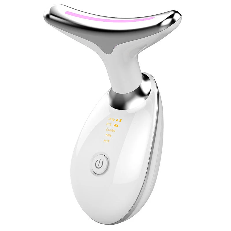 Lurevia Gezichts- en Halsmassager – LED-therapie, TouchGlow Technologie & Draagbaar Design