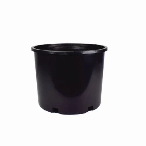 HC Companies NSR007G0G18 #7 6.24 Gallon Black Plastic Nursery Grower Planter Pots - Quantity of 20
