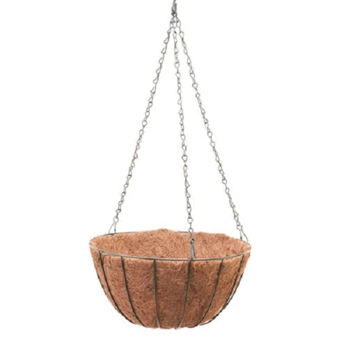 Panacea 88503GT 14" Green Round Growers Hanging Basket Pot / Planter - Quantity of 12