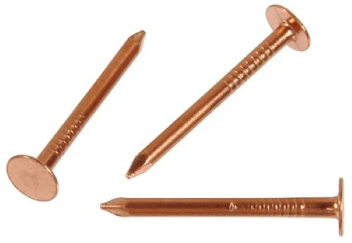 Hillman 461790 6 oz Package of 1.25" x #11 Copper Flat Head Slate Slating Roofing Nails - Quantity of 10