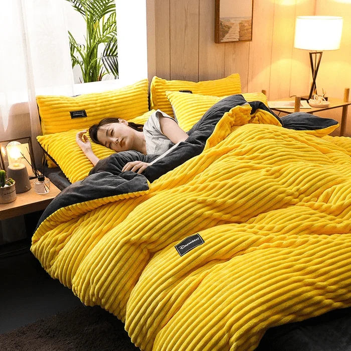 Fluwel – Winterbeddenset fleece & fluweel warm – voor koude nachten