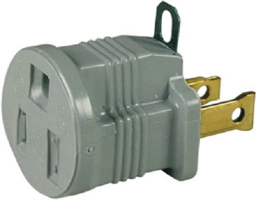 Pass & Seymour 210GCC75 Electric Gray 1875 Watt Vinyl Polarized Grounding Adapter - Quantity of 24
