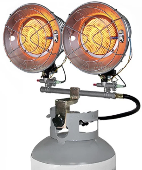 Dura Heat TT-30CSA 30,000 BTU Double Burner Propane Tank Top Heater - Quantity of 1