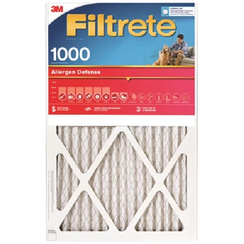 3M 9806-4 15" x 20" x 1" Red MPR 1000 Filtrete 3 Month Disposable Pleated Air Filter - Quantity of 4