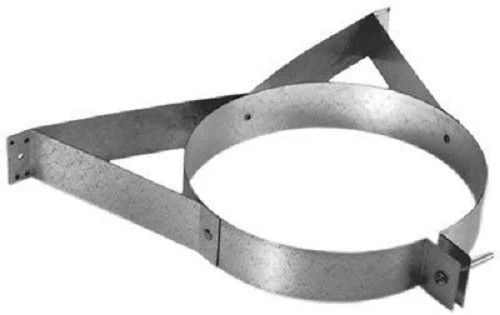 Duravent 6DP-WS 9068 6" Duraplus Chimney Pipe Wall Support Bracket / Strap - Quantity of 3