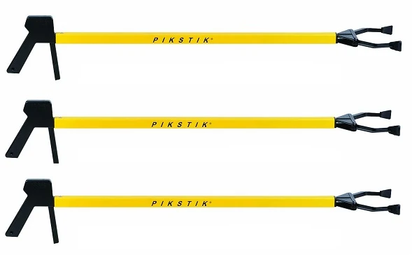 Reid Industries C361 36" Pikstik Classic Reacher Grabber Retriever Stick - Quantity of 3