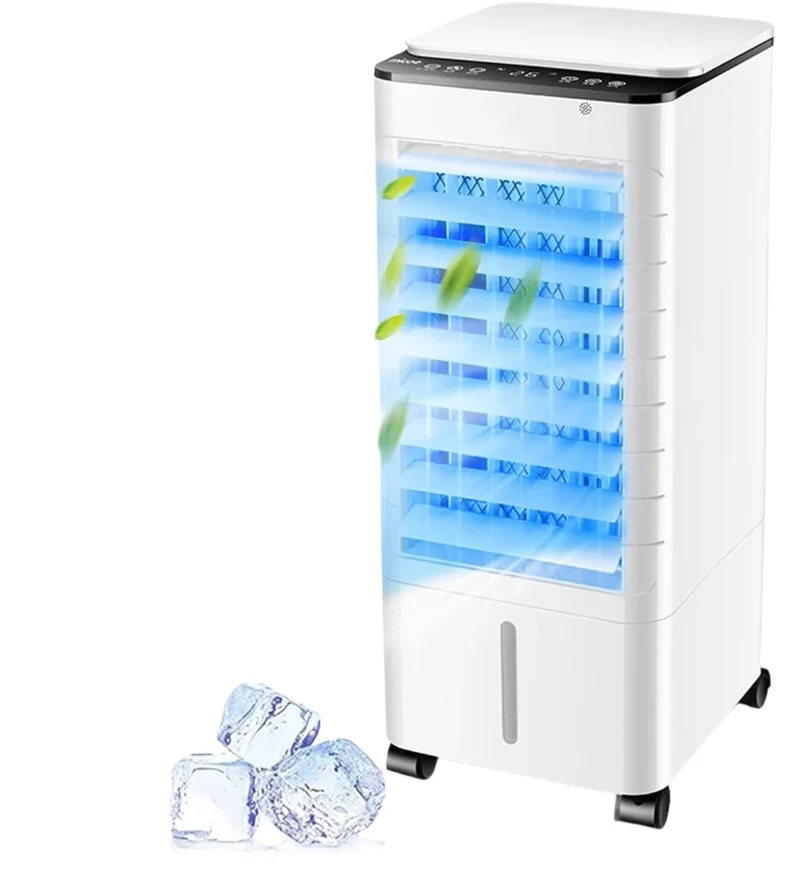 Draagbare Aircooler – 3-in-1 Luchtkoeler met Waterreservoir, Timer & Afstandsbediening