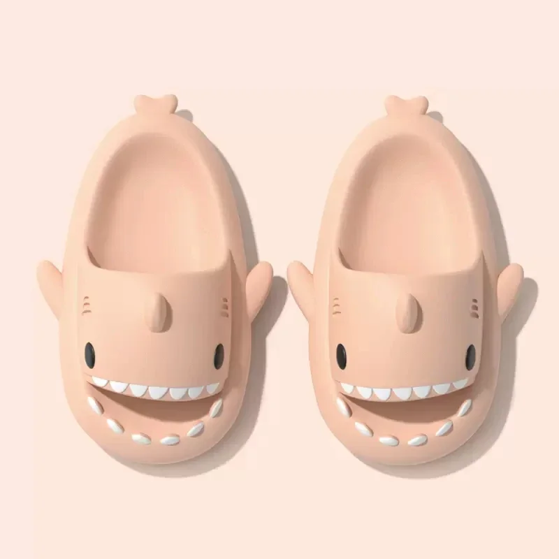 Shark Slippers – Zachte EVA Badslippers met Antislip Zool voor Binnen en Buiten