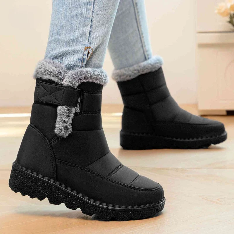 Winter sneeuwlaarzen met warme voering – antislip, waterafstotende enkellaarzen