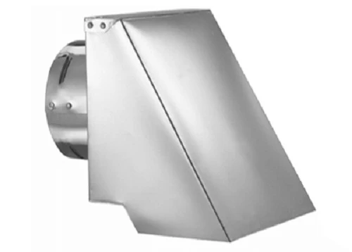 Duravent 4PVL-HSCR 4" Square Pellet Stove Vent Horizontal Termination Cap - Quantity of 1