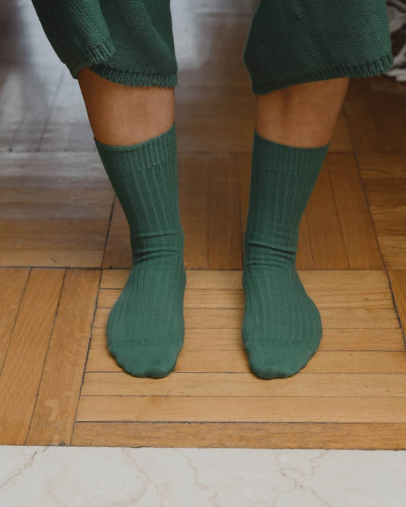 Rib Overankle Socks