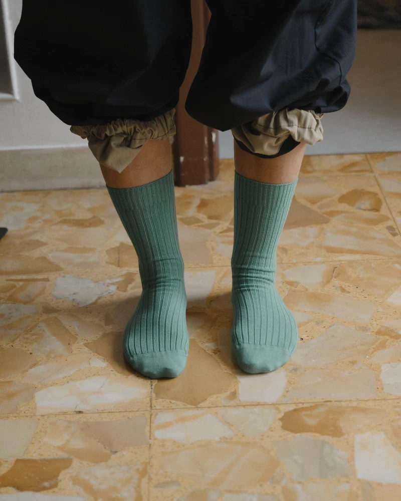 Rib Overankle Socks
