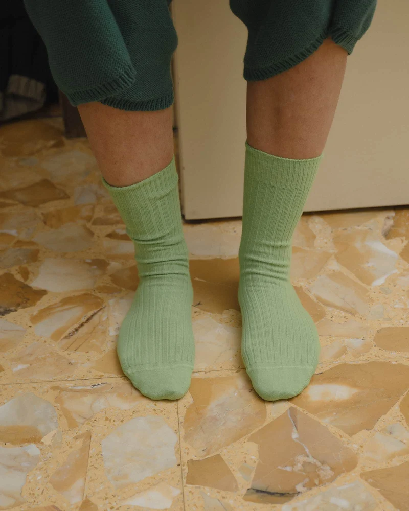 Rib Overankle Socks