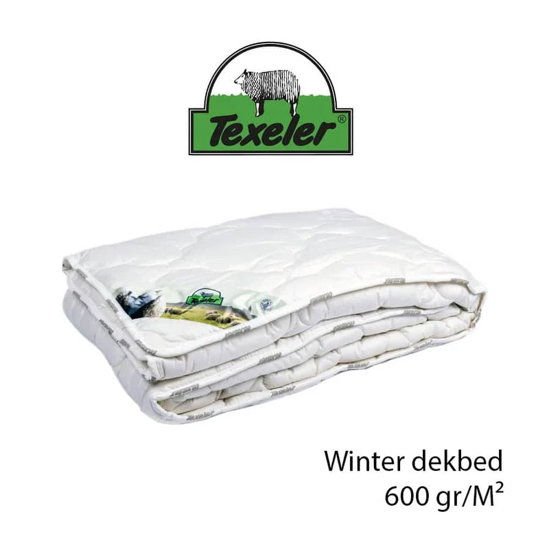 Texeler multikeus schapenwollen winterdekbed 600 gr/m² - koppelbaar