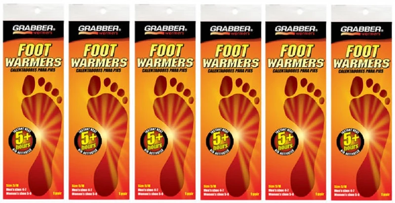 Grabber Warmer FWSMES 2 Per Pack Small / Medium Foot Warmer Insoles - Quantity of 6