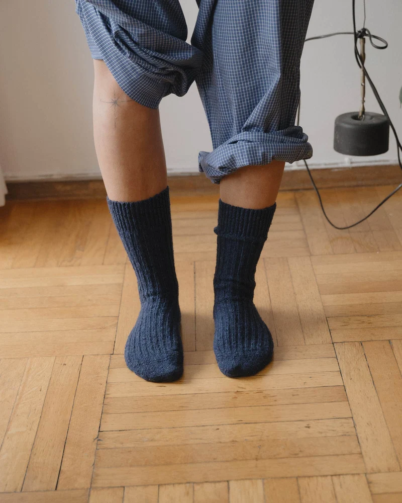 Rib Overankle Socks