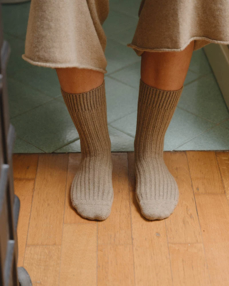Rib Overankle Socks