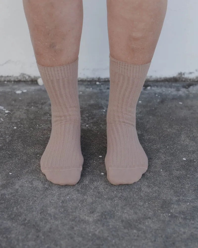 Rib Overankle Socks