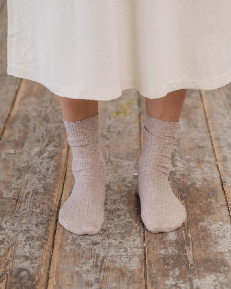 Rib Overankle Socks