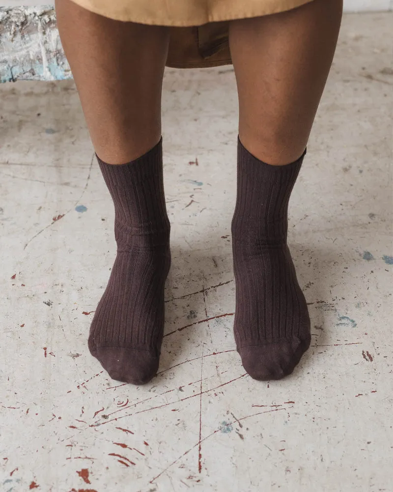 Rib Overankle Socks