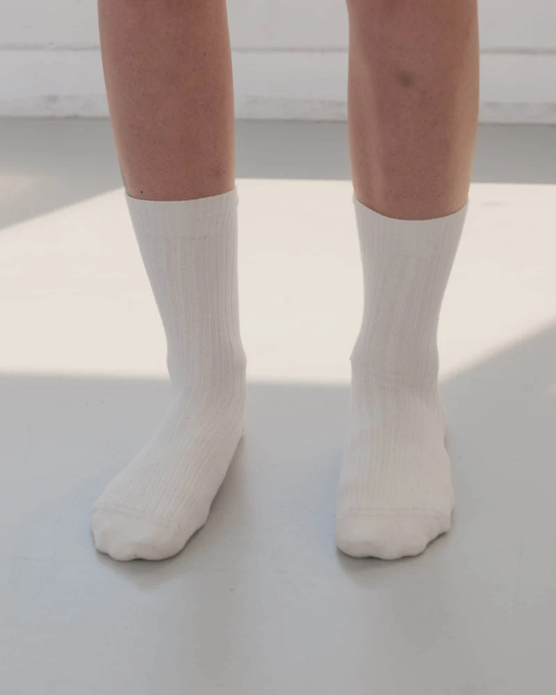 Rib Overankle Socks