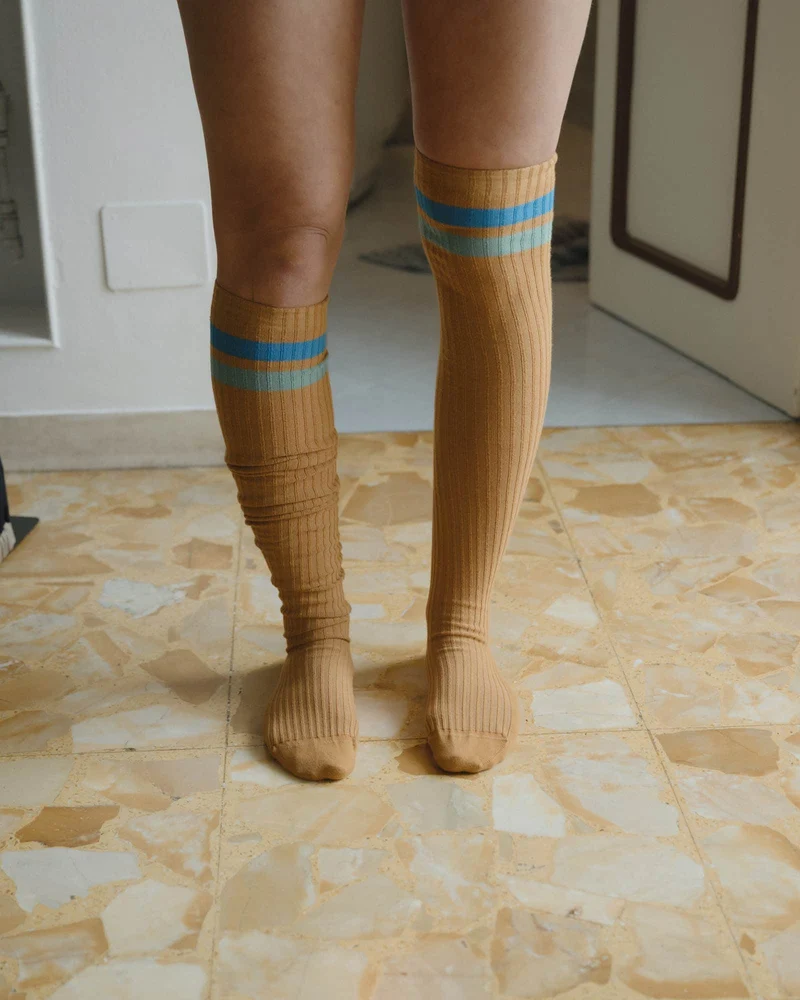 Race Overknee Socks