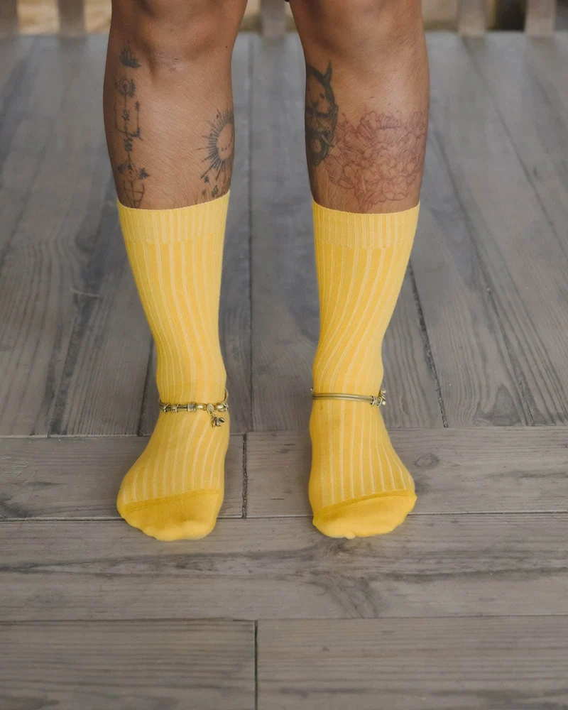 Rib Overankle Socks