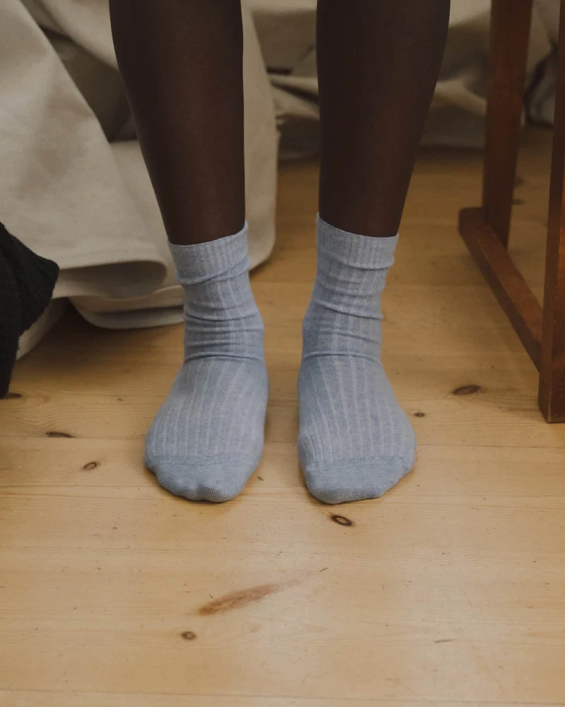 Rib Overankle Socks