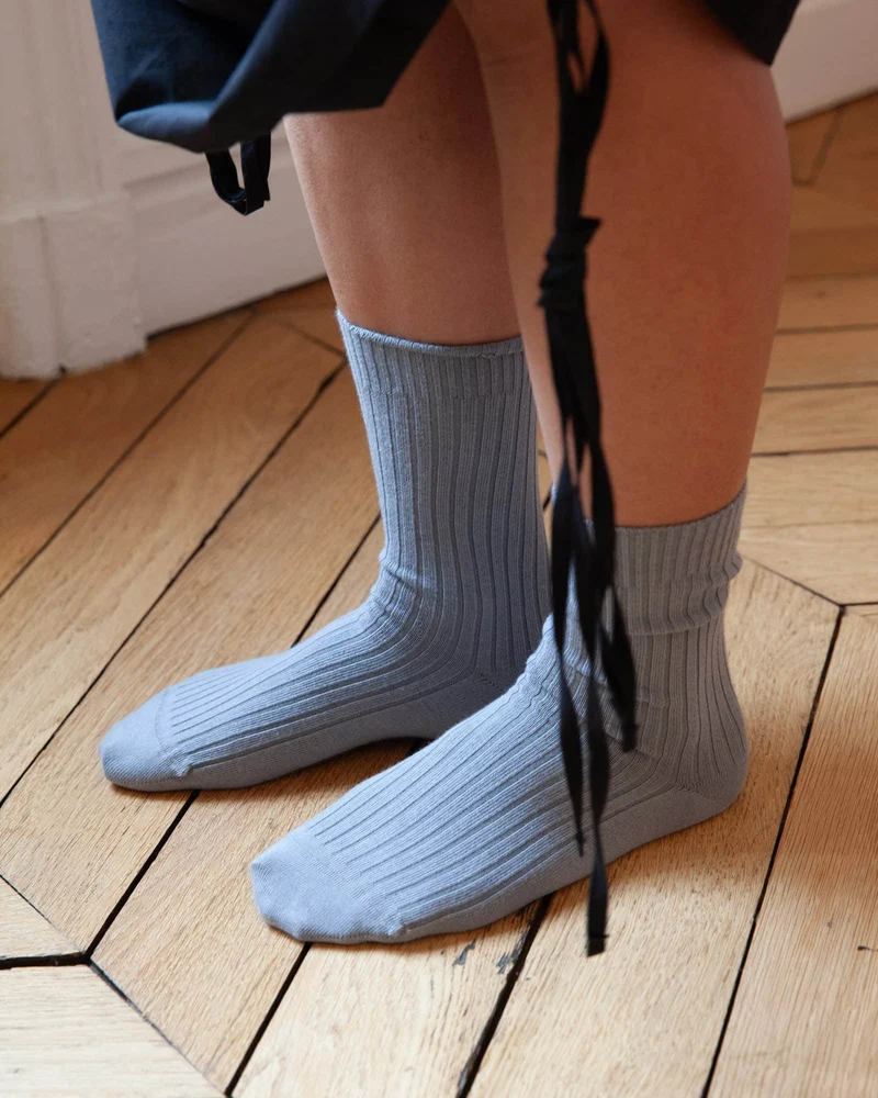 Rib Overankle Socks