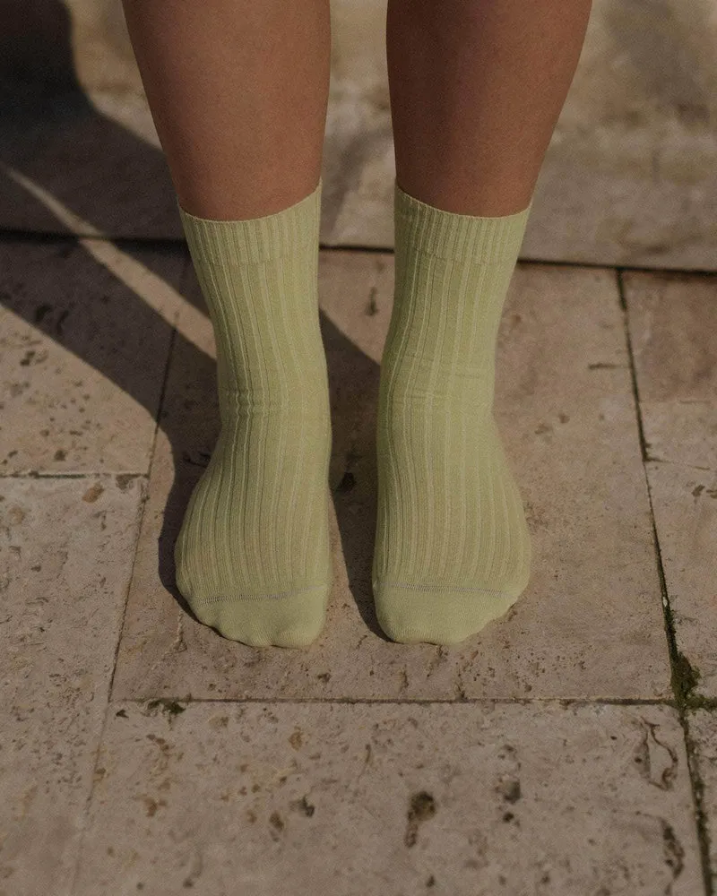 Rib Overankle Socks