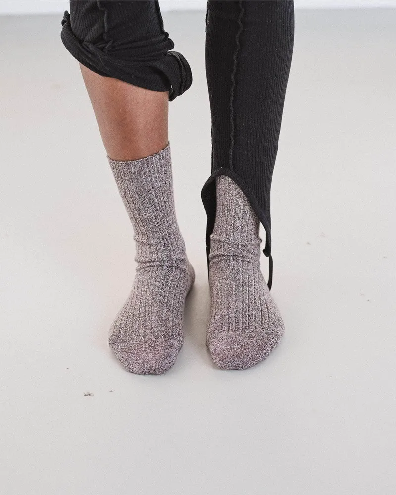 Rib Overankle Socks