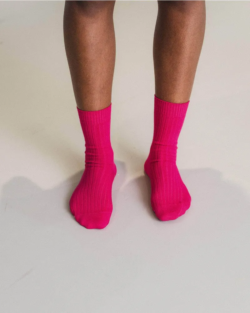 Rib Overankle Socks