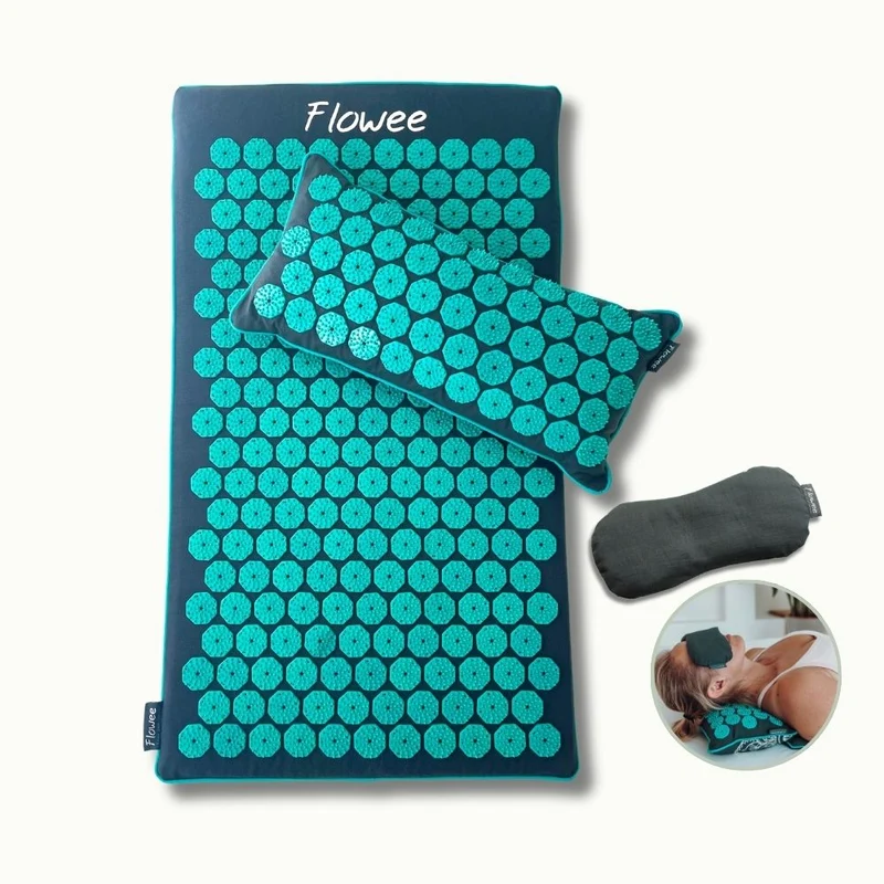 Spijkermat ECO Relaxset - Grijs met zeegroen