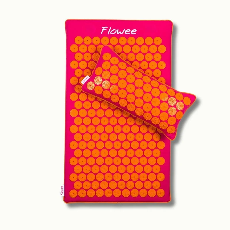 Spijkermat ECO Set - Fuchsia met oranje