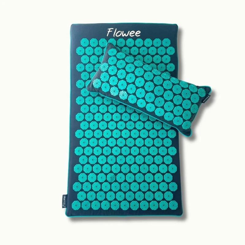 Spijkermat ECO Set - Grijs met zeegroen