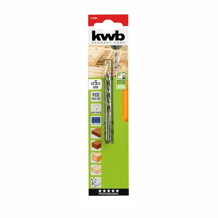 KWB HSS hardhoutboor ø5mm