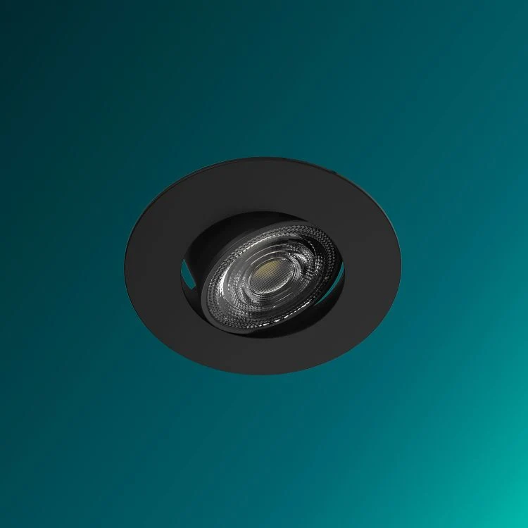 Philips LED inbouwspot Cilantro zwart ⌀9cm set van 3