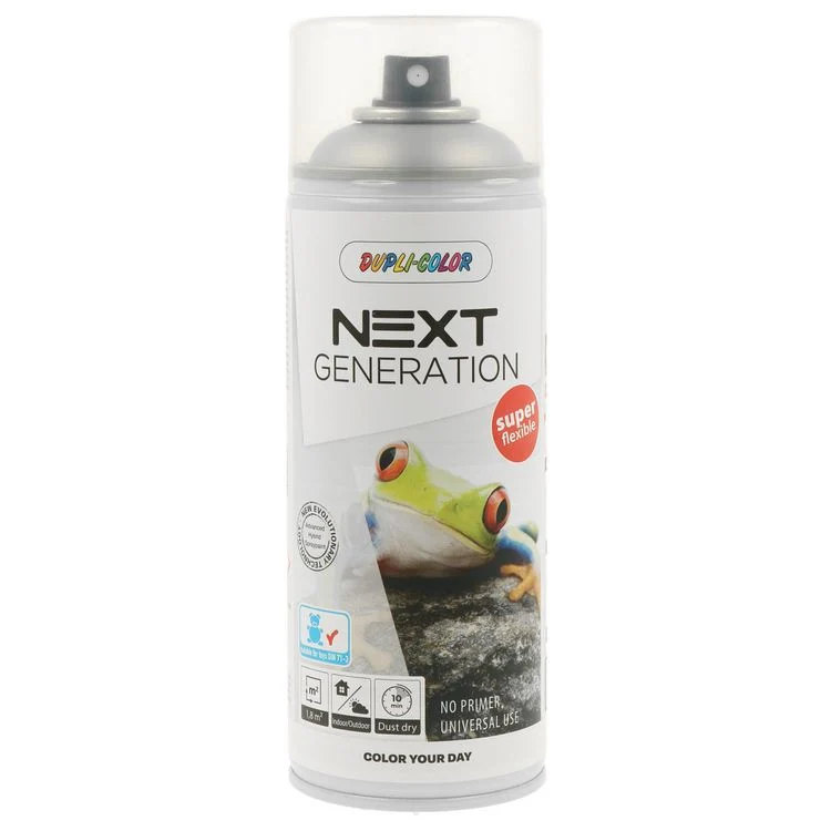 Dupli-Color Next spuitlak glans RAL9006 licht aluminium 400ml